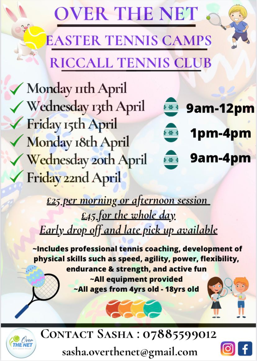 Easter tennis camps